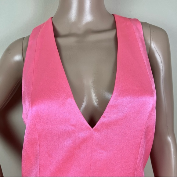 NEW ALICE + OLIVIA REVOLVE PINK SLEEVELESS MAXI DRESS - Picture 3 of 7